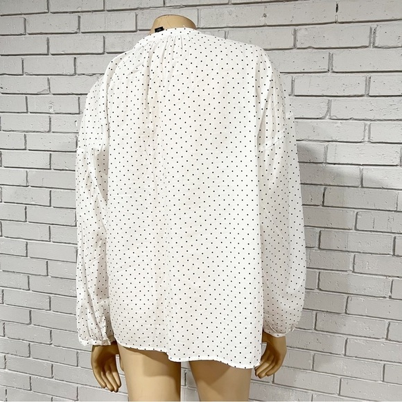 J.Crew Women’s Cotton-voile button-front top in sweet spots - Picture 7 of 11